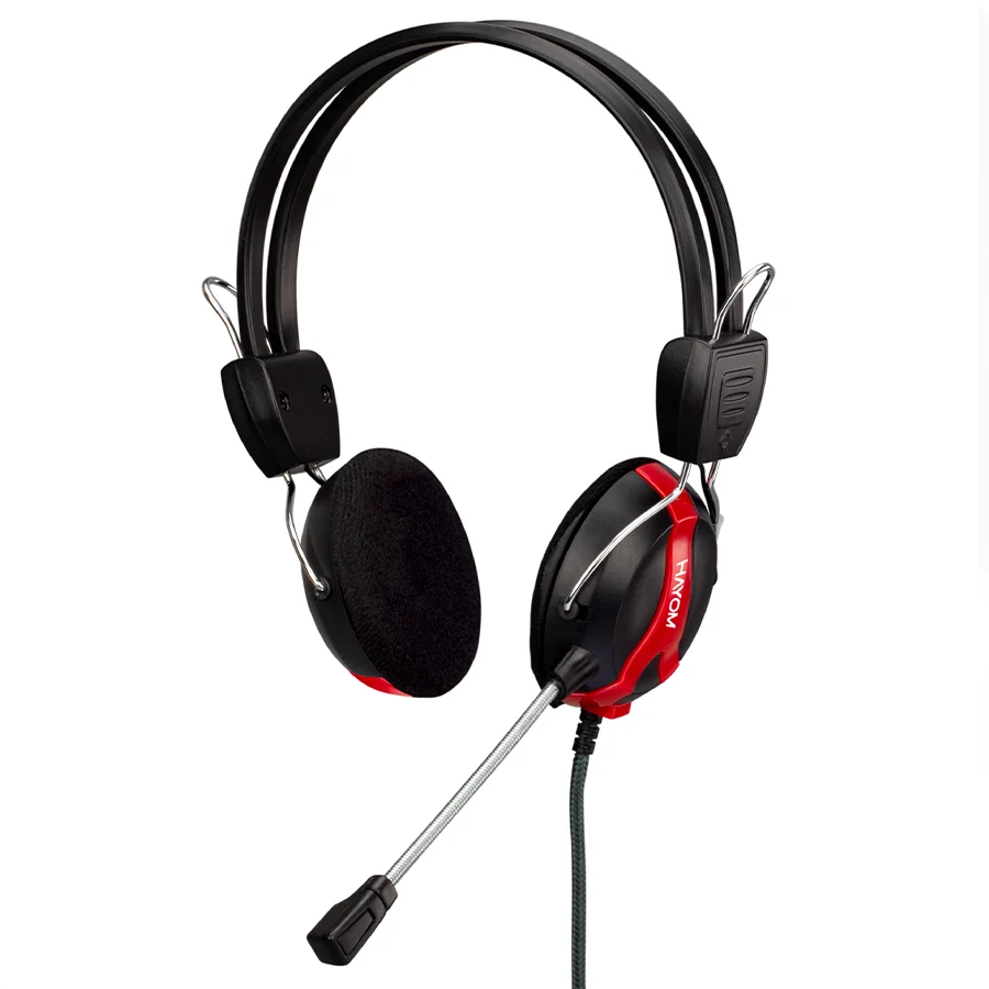 HEADSET HAYOM FO2815 C/MICROFONE P2 VERMELHO(A)