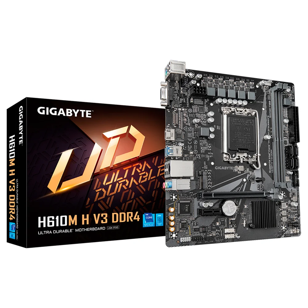 PLACA MÃE GIGABYTE H610 DDR5 S1700 VGA/HDMI/NVME (2 SLOTS)