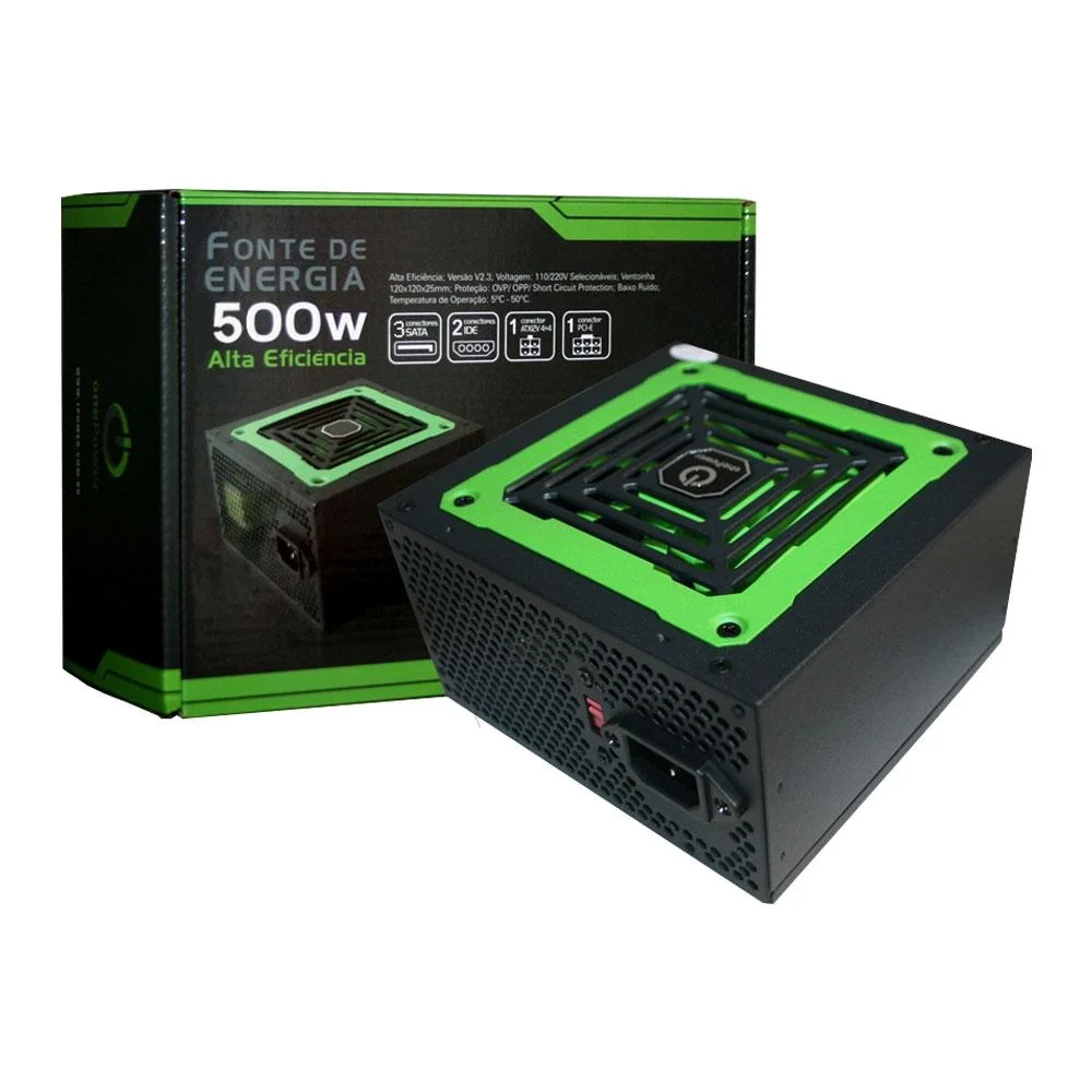 FONTE ATX ONE POWER 500W MP500W3-I SEM CABO
