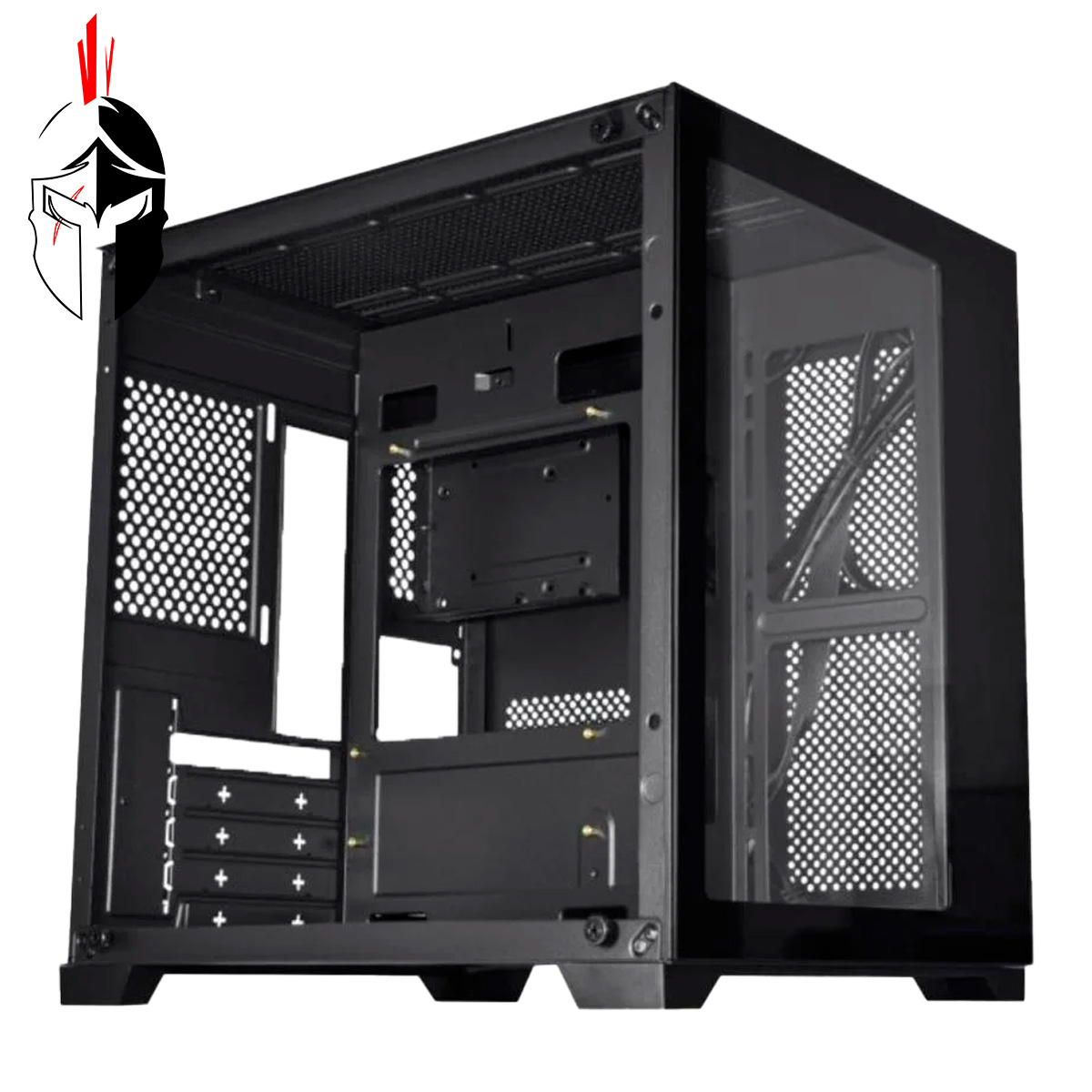 GABINETE KMEX GAMER AQUARIO SPACE Z MATX PRETO(A)
