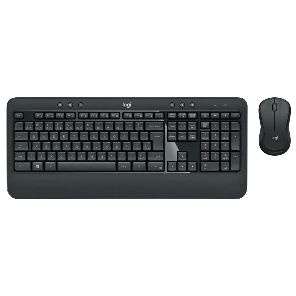 TECLADO/MOUSE (COMBO) CASE LOGITECH MK540 ADVANCED S/FIO MULTIMIDIA TECNOLOGIA UNIFYING PRETO(A)