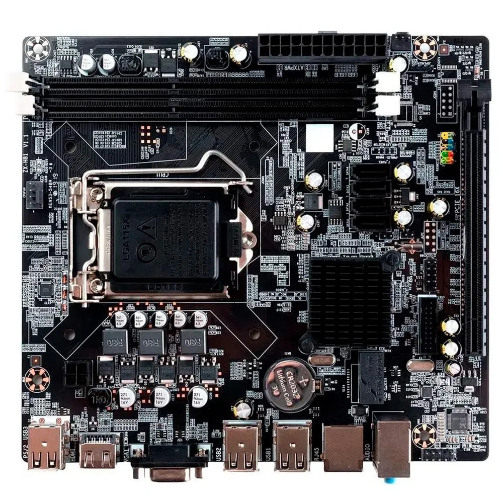 PLACA MAE GOLDENTEC H61 LGA1155 BOX com HDMI DDR3 PRETO(A)