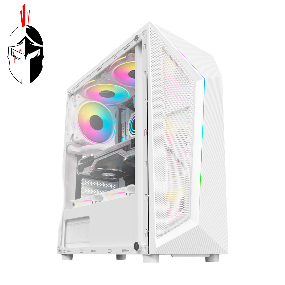 GABINETE HAYOM GAMER GB1733 ATX/MICRO ATX RAINBOW BRANCO