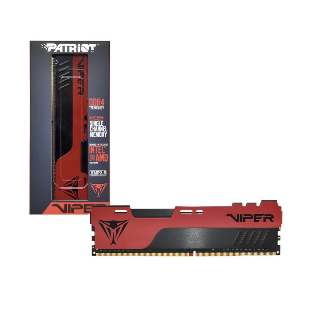 MEMORIA PATRIOT VIPER ELITE DDR4 16GB 3600U C/DISSIPADOR RGB PRETO(A)