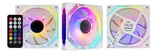 KIT COOLER ARGB C/ CONTROLADORA 120MM K-MEX INFINITE SPACE AARA - BRANCO