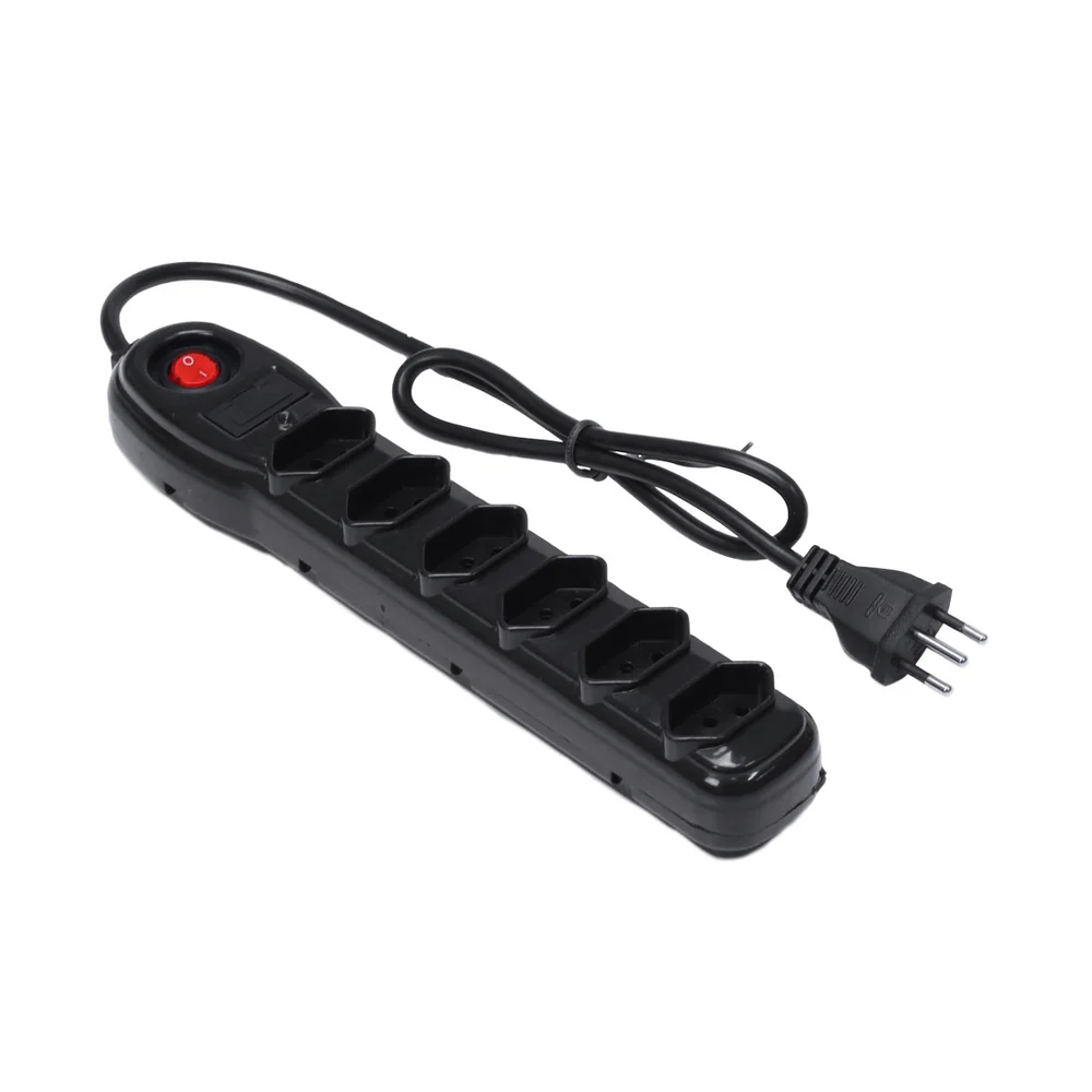 FILTRO DE LINHA VINIK 6 TOMADAS PP 0,75MM COMPRIMENTO 1MT - PRETO (A)