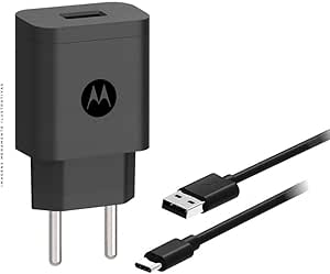 CARREGADOR MOTOROLA FAST CHARGE 10W USB-C PRETO(A)