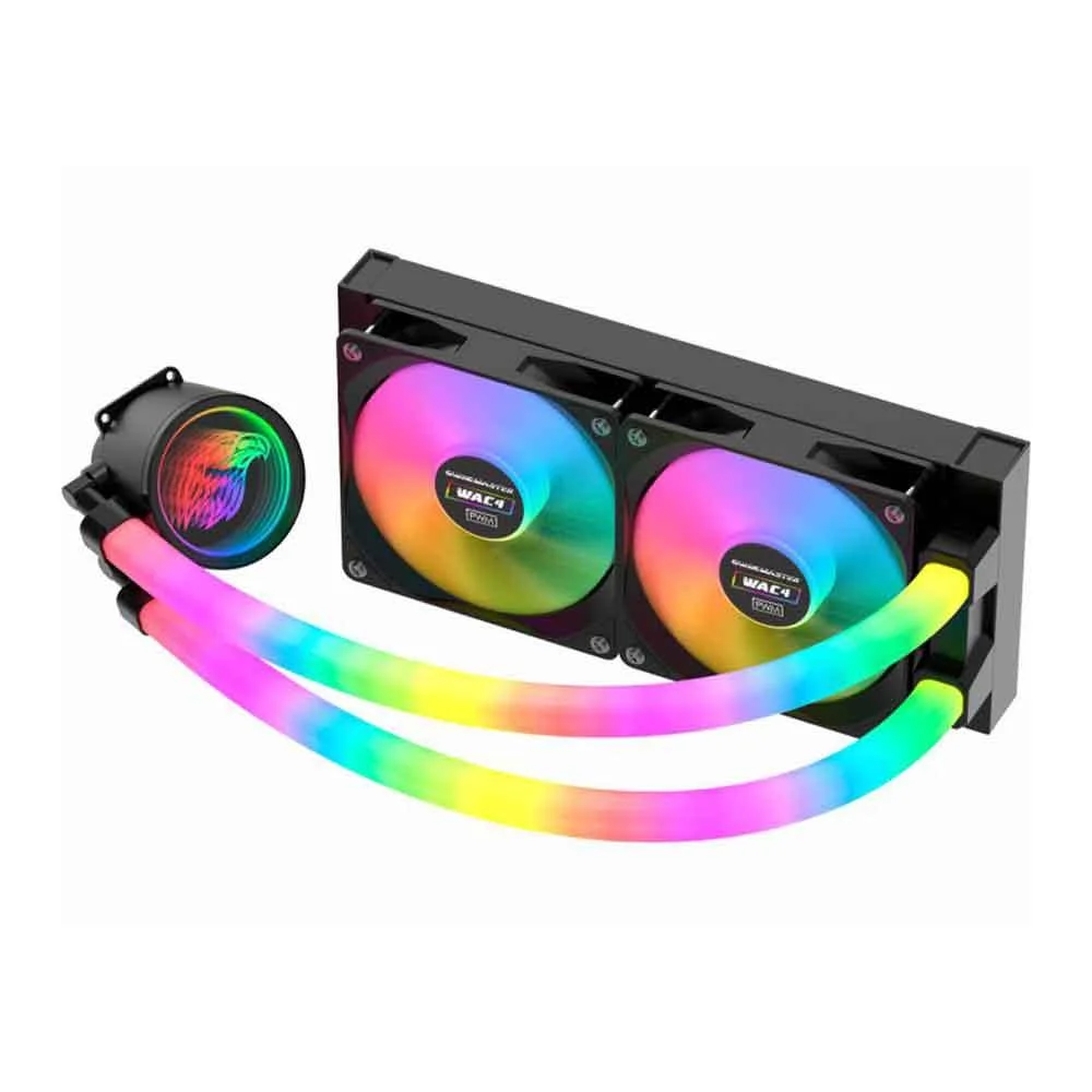WATER COOLER KMEX WAC4 C/MANGUEIRA 240MM 2 FANS ARGB PRETO(A)