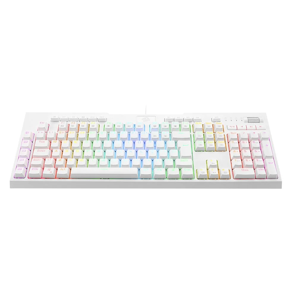 TECLADO REDRAGON GAMER MECANICO BRAHMA PRO SWITCH BROWN RGB BRANCO(A)