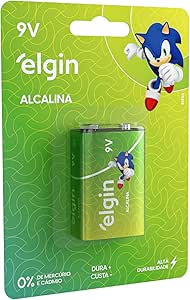 BATERIA ELGIN ALCALINA 9V 6LR61