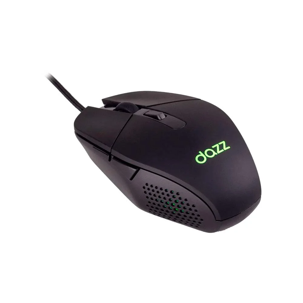 MOUSE GMO2000 DAZZ RGB 3600DPI COM FIO USB2.0 PRETO (A)