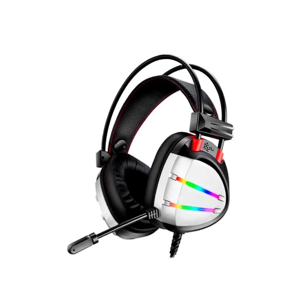 HEADSET KMEX GAMER AR70 7.1 VIRTUAL SURROUND 50MM LED RGB - AR7002SU71PRB0X PRETO/PRATA