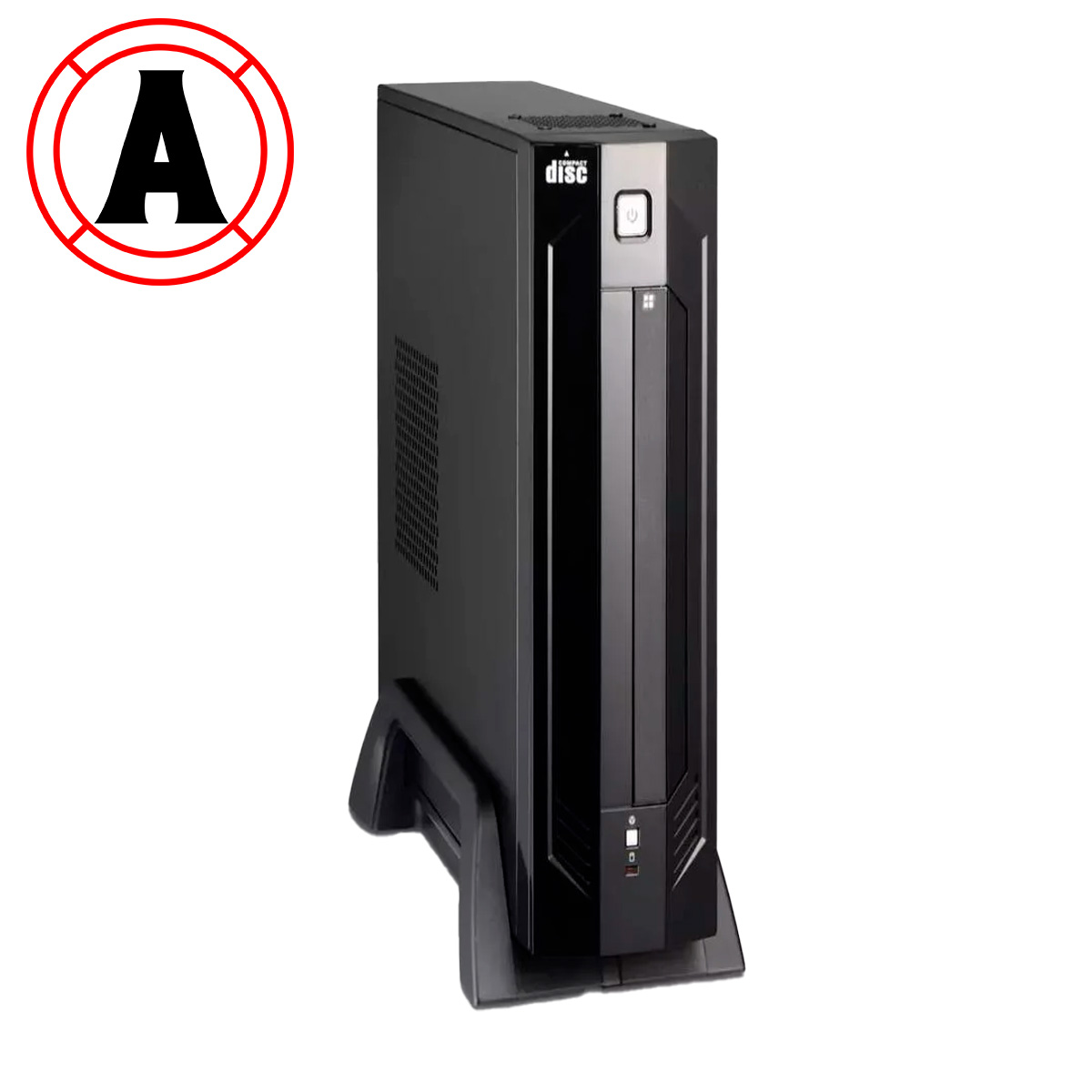 GABINETE KMEX OFFICE MINI TOWER COM FONTE MINI ITX PRETO