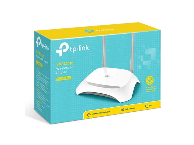 ROTEADOR TP-LINK TL-WR840N 10/100MBPS/ETHERNET 300MBPS 2 ANTENAS 5 PORTAS BRANCO(A)