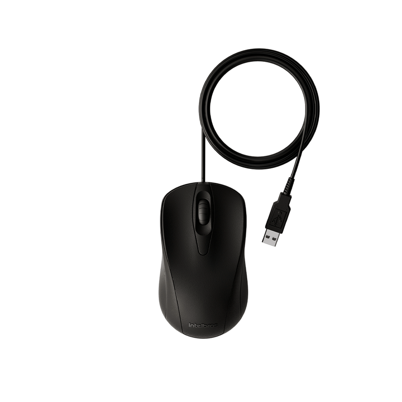 MOUSE INTELBRAS MCI10 C/FIO 1000DPI PRETO(A)
